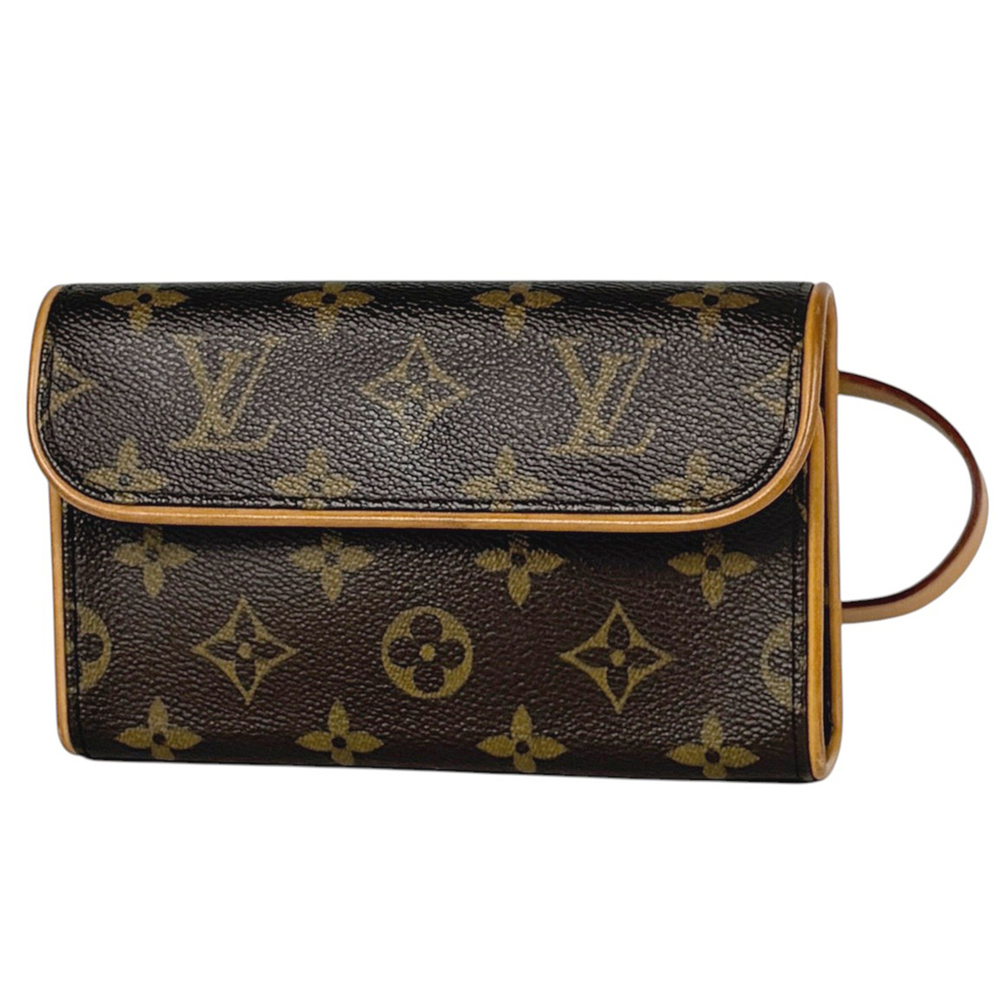 Louis Vuitton Florentine Pochette Body Bag Waist Pouch Monogram Brown M51855 ...